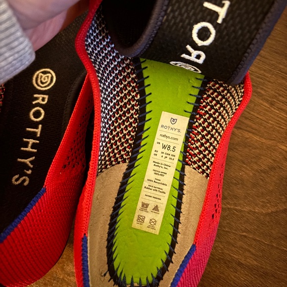 Rothy’s the Point Flat Cherry Red Stripe Retired Size 8.5 - Picture 6 of 6